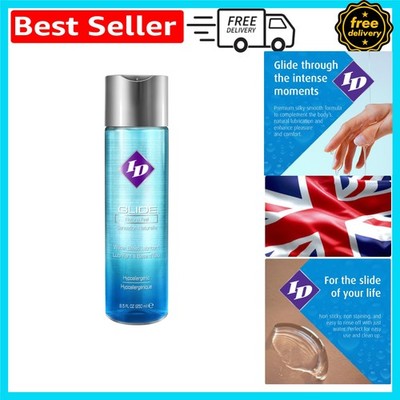 ID Glide 270ml parfümfreies Gleitmittel auf Wasserbasis für Paare & Solospiele