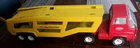 Vintage 1976 1977 Tonka Pressed Steel Car Carrier Yellow with Red Cab VERY NICE!