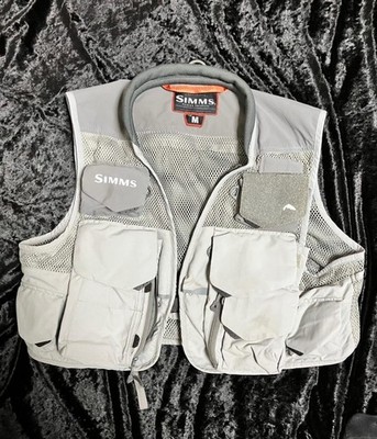 SIMMS Mesh Vest ① Light Gray Size M Made in Vietnam | eBay