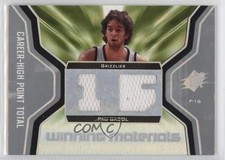 2007-08 SPx Winning Materials Jersey Stats Pau Gasol #WMJ-PG HOF 05fy