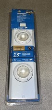 Ge Halogen 2 Light Bar Fixture 10222 Linkable 13 Bulbs Included White Light New