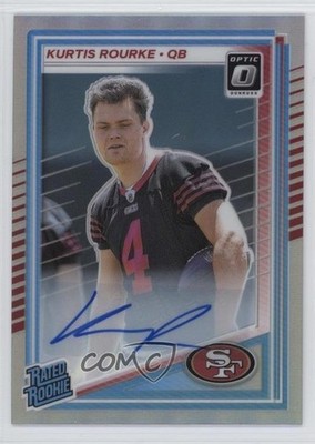 2025 Panini Donruss Optic Rated Holo Prizm /199 Kurtis Rourke Rookie Auto RC wc7