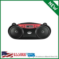 GPX BC232R Portable Top-Loading CD Boombox with AM/FM Radio and 3.5mm Line in fo