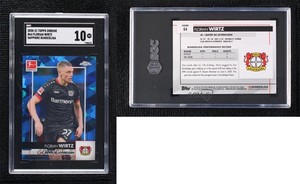 2020 Topps Chrome Bundesliga Sapphire Edition Florian Wirtz SGC 10 GEM Rookie RC