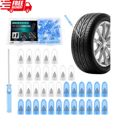 100 Pcs Rubber Tire Nail Repair Kit Screw In Tire Plugs for Car Truck SUV Van