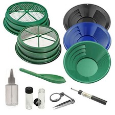 Sluice Monkey 12 pc Prospecting-Mining-Panning Kit 1/2 1/8- Classifiers 3 14"