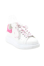 Alexander McQueen Womens Oversized Lace-Up Platform Sneakers White Size 6.5