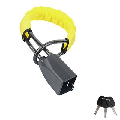 Steering Wheel Cable Lock for Enhances Vehicle Security in Various Settings