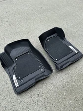 2019-2025 GMC Sierra Factory Front Floor Liners 84982191 Black w/ GMC Logo OEM