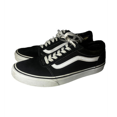 VANS Old Skool Men's Low Top Lace-Up Athletic Sneakers Black/White Solid