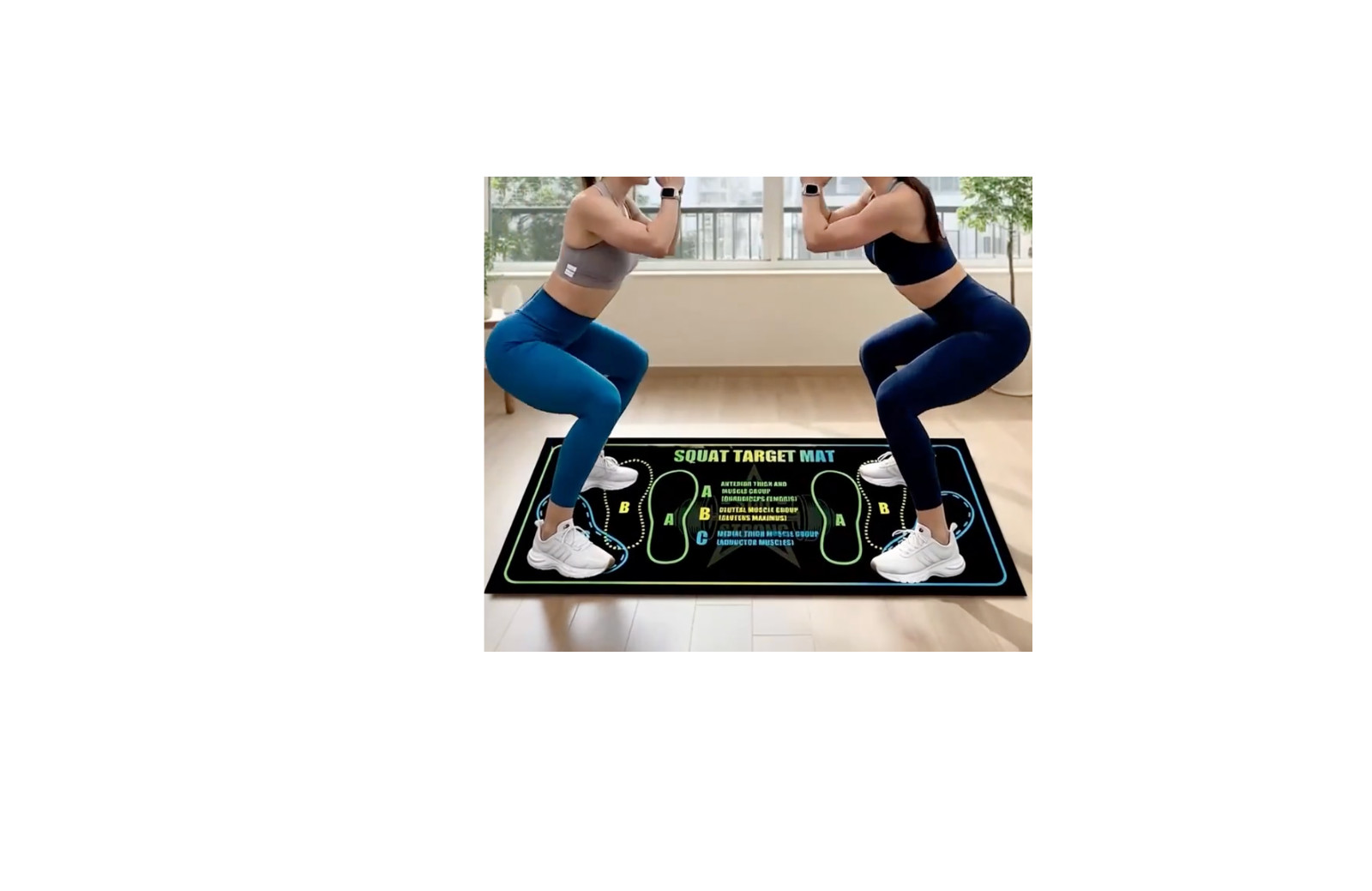 Durable Dual Color Squat Mat for Home And Gym