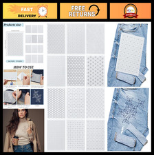 12Pcs A4 Sashiko Water Soluble Embroidery Stabilizers 8.3x11.8" Wash Away Adhesi