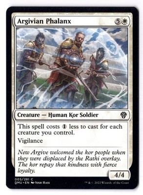 Argivian Phalanx NM* Dominaria United ENGLISH 005/281 mtg -UnltdCards