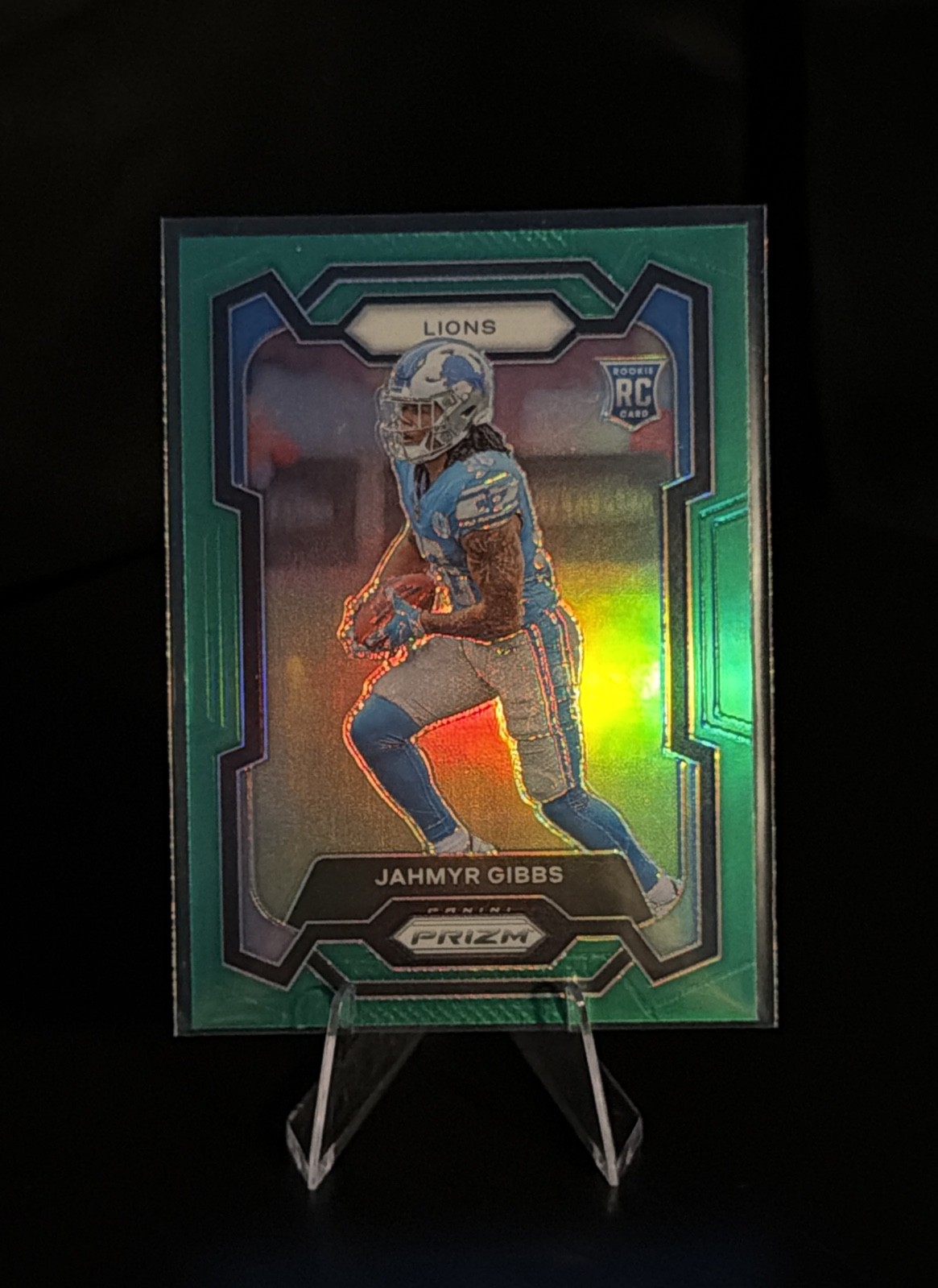 2023 Panini Prizm - Rookies Jahmyr Gibbs #331 Green Prizm (RC)
