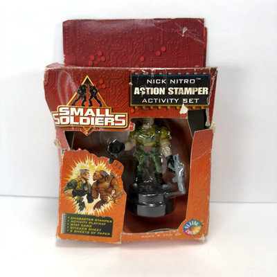 1998 Small Soldiers Nick Nitro Commando Elite Stamper Activity Set Sealed