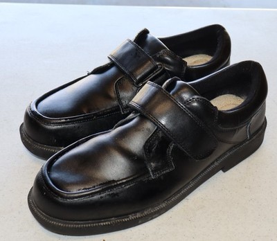 Men's Dr. Max Shoes Size 10.5 D Black Hook& Loop Strap