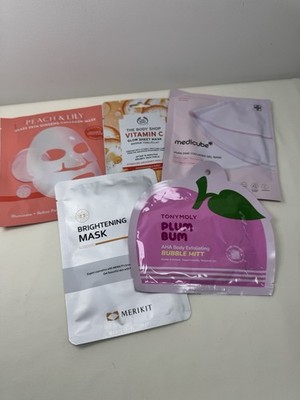 Mixed Face & Body Mask Bundle 5 Piece Skincare Set Brand New