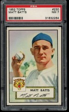 1952 Topps #230 Matt Batts PSA 7 Detroit Tigers  (2264)