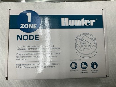 Hunter Node-100 1 Zone Battery Operated Controller 1 Station New | 3 Wire