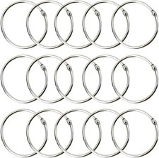 50 St&uuml;ck Buchringe,B&uuml;cher Ringe Ringbinder,Silber Karteikarten Ring,Loseblatt V
