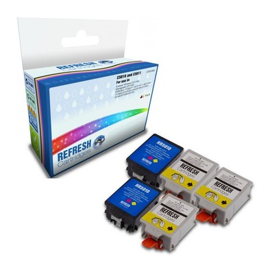 Refresh Patronen Vorteilspack 5x #14 C5011/C5010 Tinte kompatibel mit HP Druckern