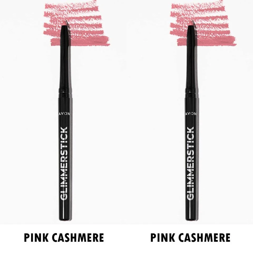 NEW Avon Glimmersticks Retractable Lip Liner  / PINK CASHMERE / SET OF 2 - Image 3 of 4