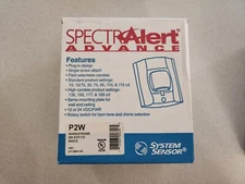 System Sensor P2W Horn/Strobe 2 Wire White Wall Mount