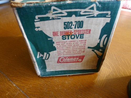 Vintage 07/69 Coleman 502- 700 Sportster Stove W Box - Imagen 21 de 24
