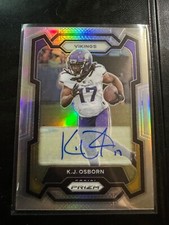2023 PRIZM Football SILVER AUTO K.J. OSBORN Minnesota Vikings #194 KJ