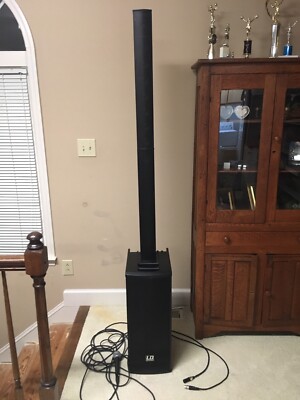 LD Systems MAUI 11 MIX 1200W Powered Column PA Sub Speakers w/ 3-Ch Mixer