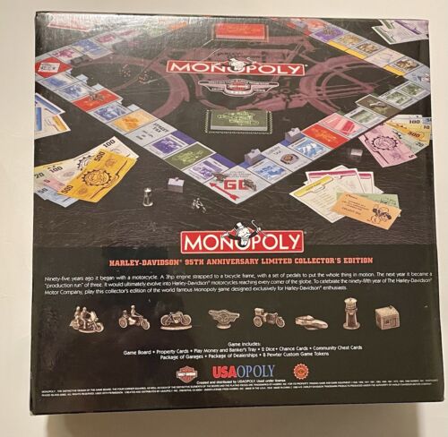 Monopoly - Harley-Davidson 95th Anniversary Limited Collector's Edition NIB - Picture 2 of 3