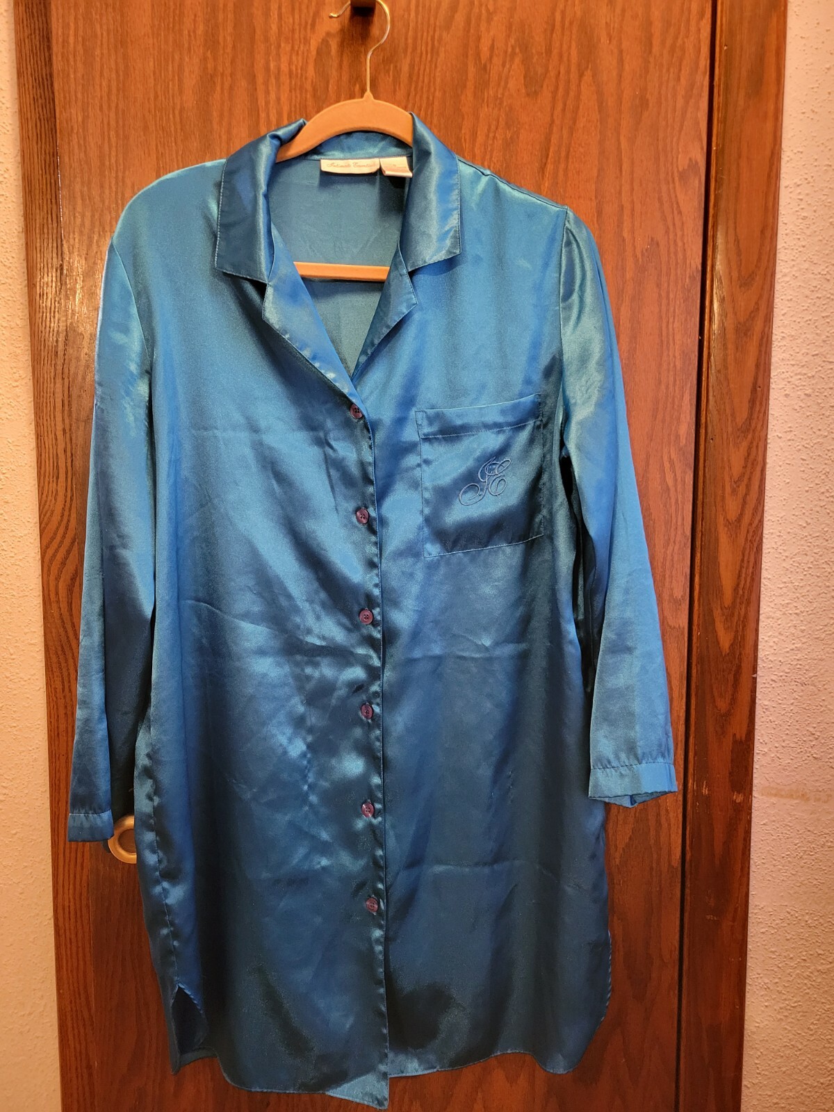 Vintage 90s Satin Slip Dress Night Shirt Lingerie S Gem vintage-90s-satin-slip-dress-night-shirt-lingerie-s-gem