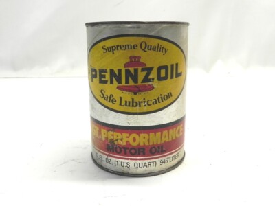 VINTAGE PENNZOIL GT PERFORMANCE MOTOR OIL SAE 20W-50 1 QUART CAN