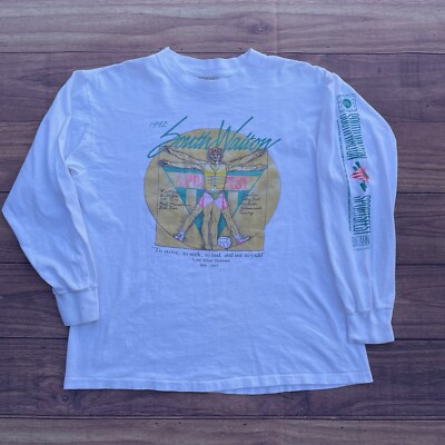 Beaches Of South Walton Florida Sportfest 1992 Shirt Leonardo Da Vinci Tourist L