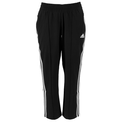 adidas Damen Trainingshose FJ7153 3 Stripes Woven 7/8 Pant Schwarz / XS / Jogger