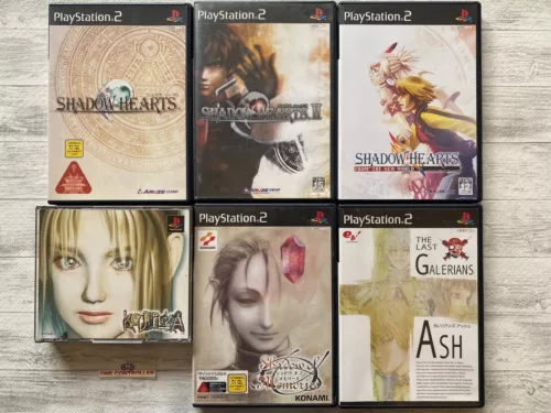 SONY PS 1 2 Koudelka & Shadow Hearts & Shadow of Memories & Galerians: Ash set