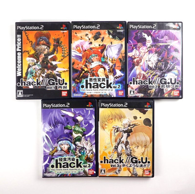 Lot 5 .hack G.U. Vol 1  Vol.2 Vol. 3 PS2  Japan Import US Seller
