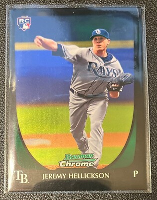 2011 Bowman Chrome Rookie #179 JEREMY HELLICKSON Tampa Bay Rays G6
