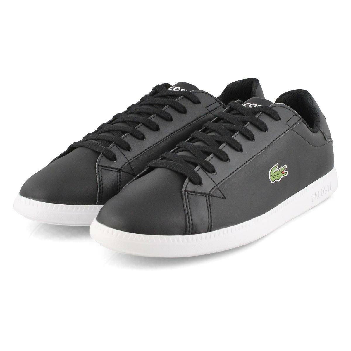 US: 11 French LACOSTE Men&#039;s GRADUATE SNEAKERS BLACK / WHITE LAST1 | eBay