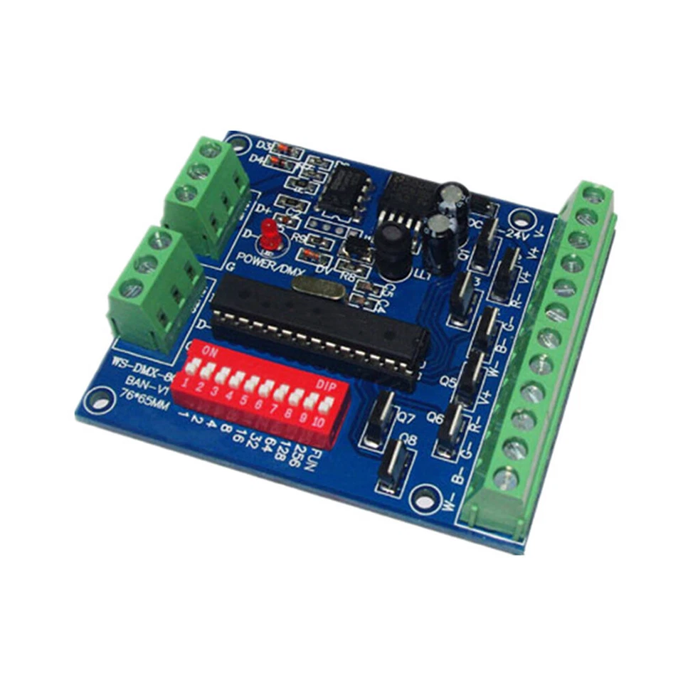 Decoder DMX512 8 CH Channel RGBW Controller LED Stage Lighting CMOS Output - Image 2 of 4