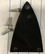 3-Ply Black Short Bullet Truss Rod Cover With Screws