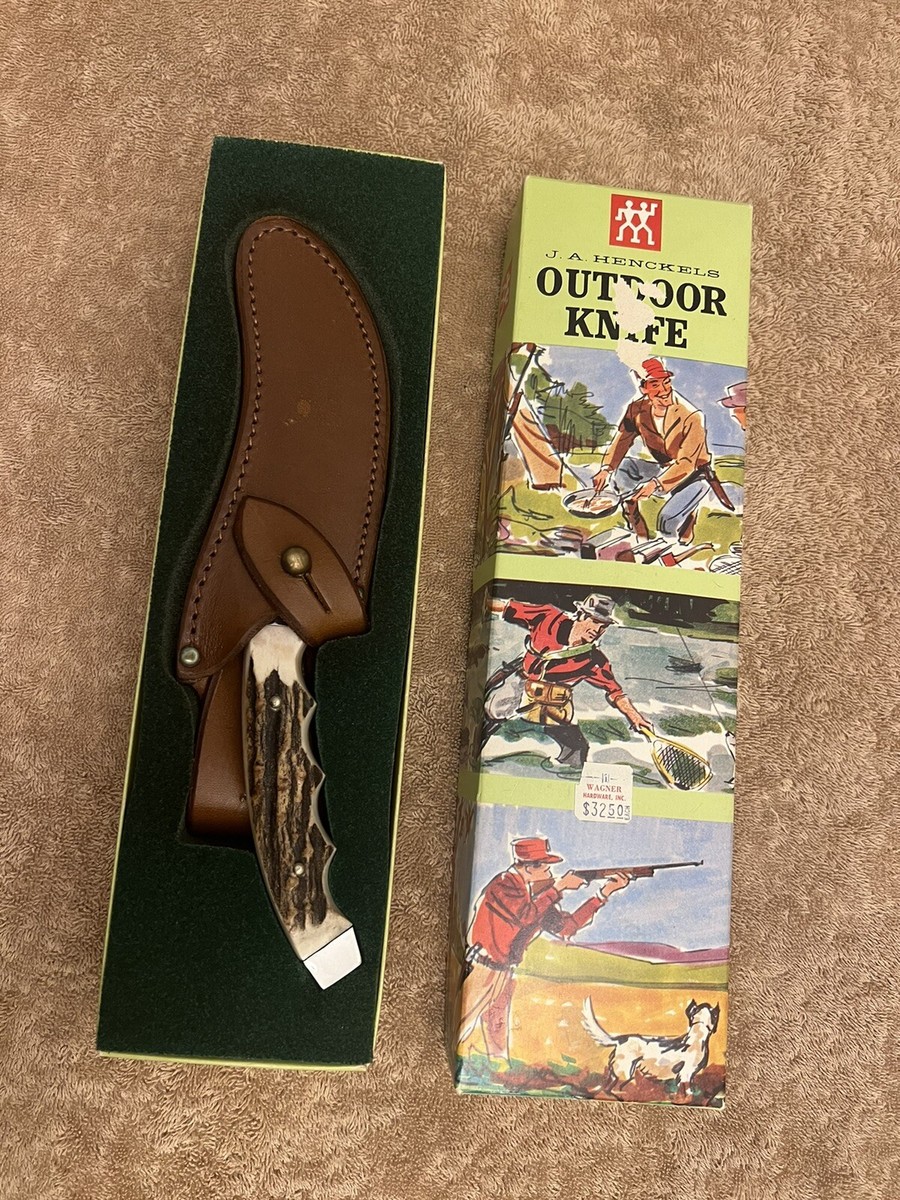 Vintage 1960's Integral J.A. Henckels Model 933 Bullmoose Stag