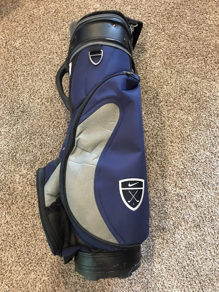 Nike Golf Cart/Carry Bag 7 Way Divider Lightweight Blue - Image 3 of 4