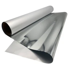 USA 13in 16.4ft DTF Silver Foil Film Roll Cold Peel Metallic Foils
