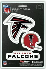 New NFL Atlanta Falcons Team ProMark Die-Cut Decal Stickers 3-Pack
