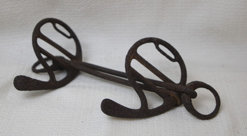 Antique Cast Iron Buermann J.I.C. Driving Horse Mule Bit Scissor 4.5 Half Cheek