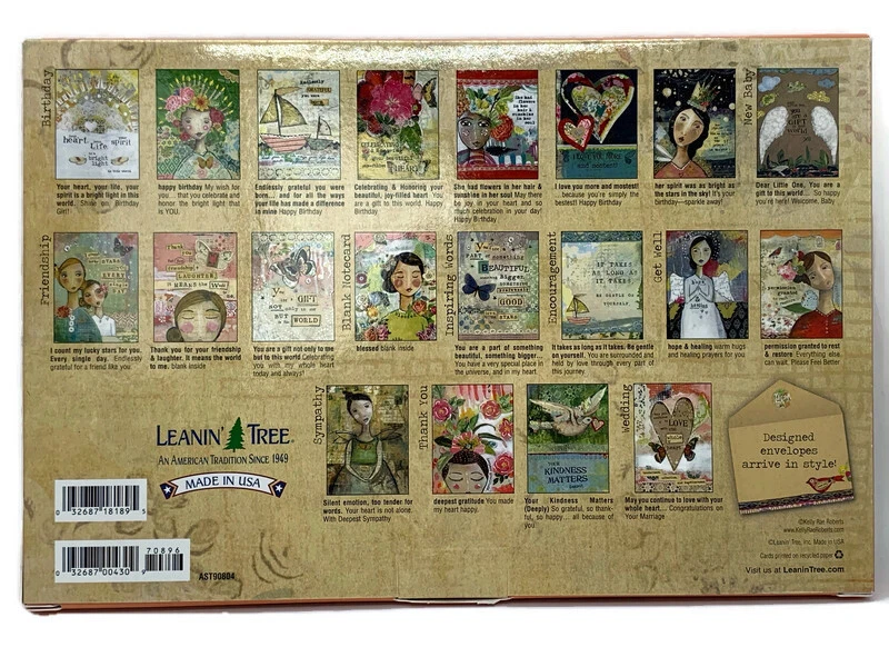 Leanin’ Tree Card assortment Kelly Rae Roberts with Custom Postcard and Sticker  - Image 2 of 4
