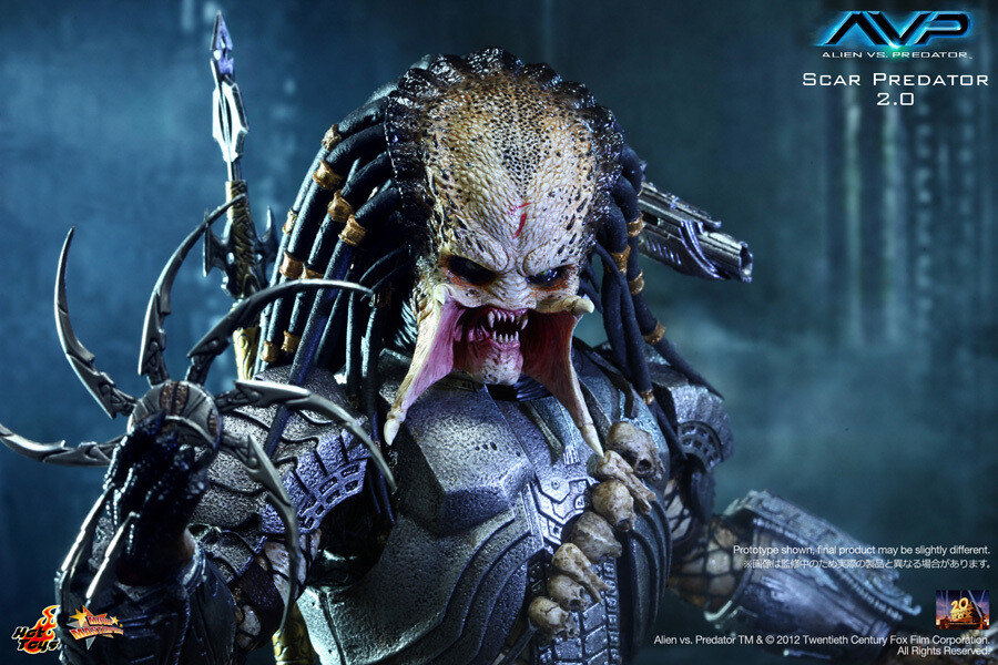 Alien vs Predator AVP Scar Predator 2.0 Ver. 1/6 Figure Hot