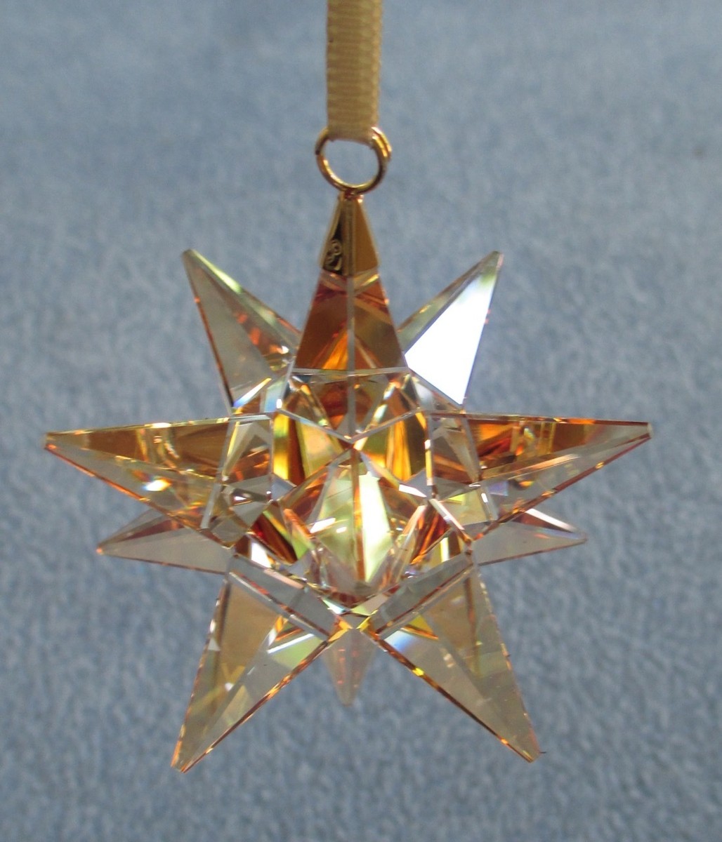 Swarovski Crystal Golden Shadow Star Christmas Ornament 5064260