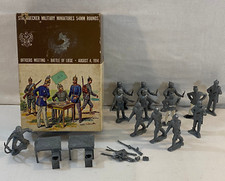 Strombecker Military Miniatures 54mm Officerss Meeting Battle Of Liege Extras
